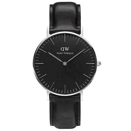 Image of rustfri stål Classic Black Sheffield quartz Dame ur fra Daniel Wellington